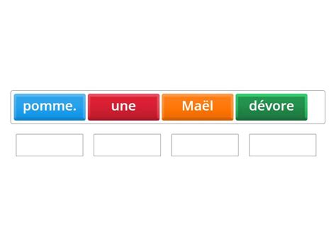 Remets La Phrase Dans L Ordre 4 Classement Par Rang