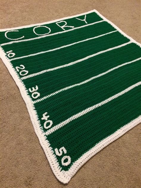 Crochet Football Field Blanket Crochet Baby Patterns Crochet