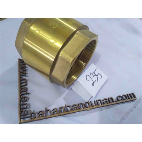 Jual Tusen Foot Klep Inch Brass Kuningan Valve Pompa Air Sambungan