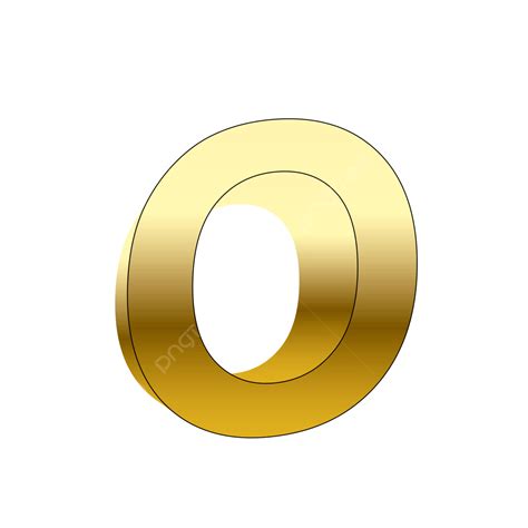 Alphabet O Vector Hd Images O Alphabet Vector Golden Design O Text