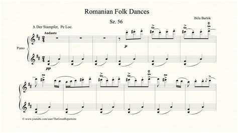 B La Bart K Romanian Folk Dances Sz No Youtube