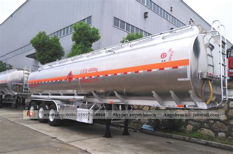 3 Axles Aluminium Alloy Fuel Tank Semi Trailer 42000 Litres Suppliers China 3 Axles Aluminium