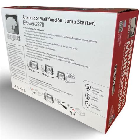 Arrancador Multifunción Portátil Jump Starter 16000mAh EQUUS Epower