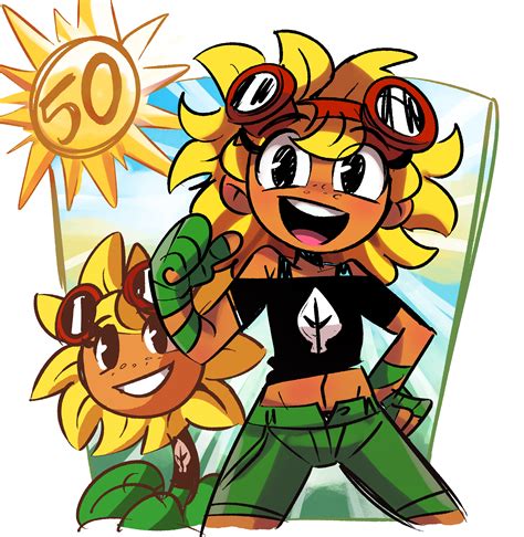 Solar Flare And Solar Flare Plants Vs Zombies And 1 More Drawn By