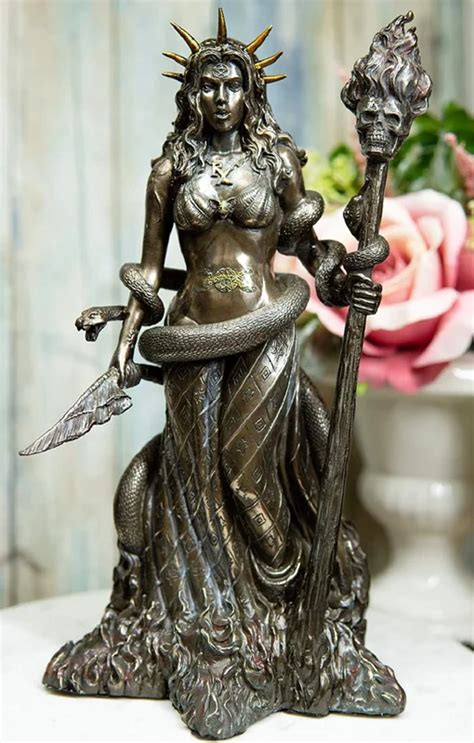 Trinx Ebros Greek Goddess White Witch Sorceress Hecate Figurine In