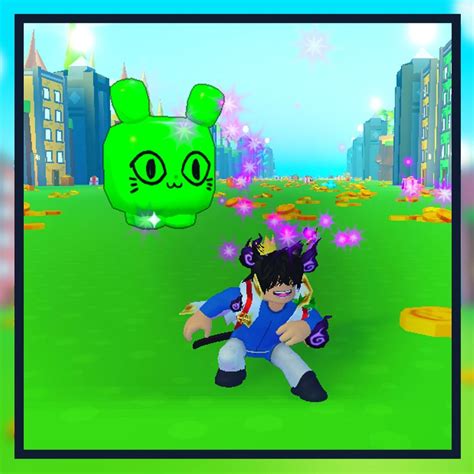 New Huge Green Balloon Cat Pet Simulator X Psx Roblox Video Gaming