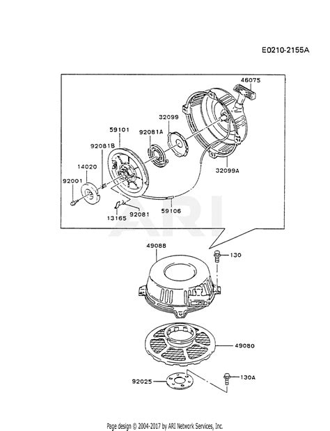 Kawasaki Fb V Es Stroke Engine Fb V Parts Diagram For Starter