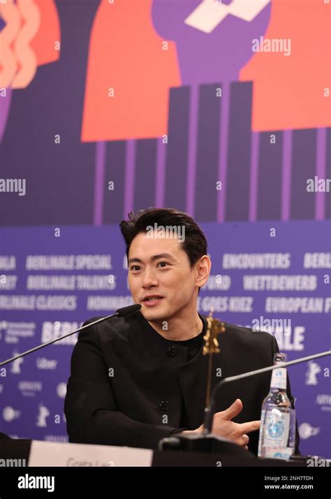 Berlin, Germany. 19th February 2023. Actor Teo Yoo at the press conference for the film Past ...