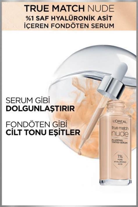 L Oreal Paris L oréal Paris True Match Nude Serum Fondöten 0 5 2 Very Light 3600523989898Fiyatı