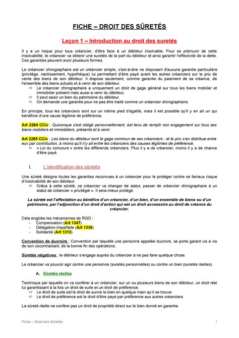 Fiche Td L Droit Civil Personnes Et Preuve Chalas Ufr Droit