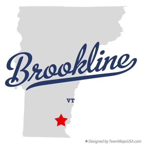 Map of Brookline, VT, Vermont