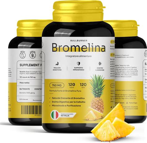 Bullburner Bromelina Ultra Forte Mg Drenante Forte Anticellulite