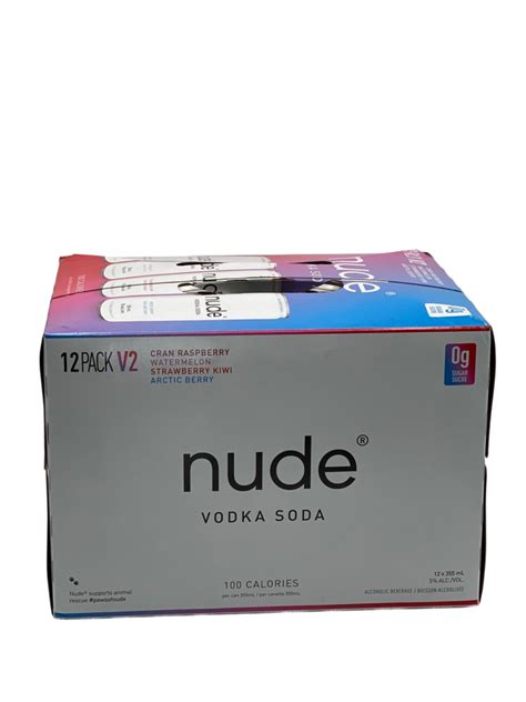 Nude Vodka Soda Mixer V Pack Cans Available At South Park Liquor