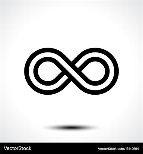 Infinity Symbol Icon Royalty Free Vector Image