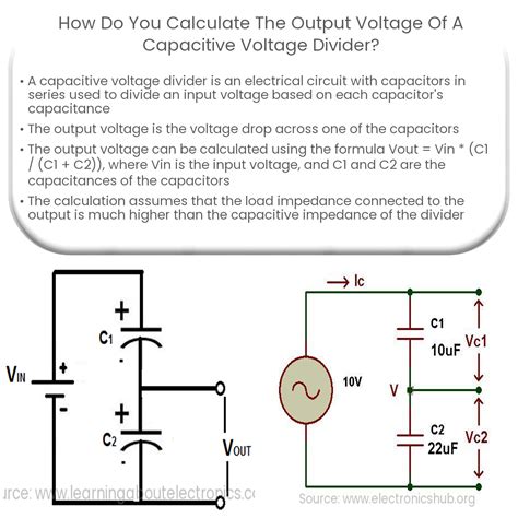 How Do You Calculate The Output Voltage Of A Capacitive Voltage Divider