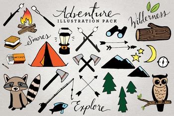 Adventure Camping Clipart By LemonadePixel TPT