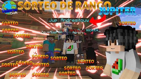 Sorteo De Rango Jupiter Universocraft Minecraft Hardey Youtube