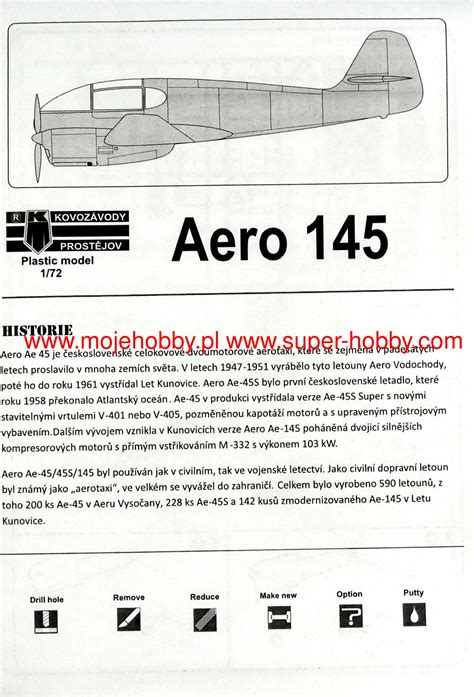 Aero Ae Special Markings Model Do Sklejania Kovozavody Prostejov