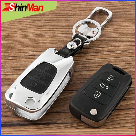 ShinMan Zinc Alloy Folding Remote Key CAR Key Case Cover Shell For KIA