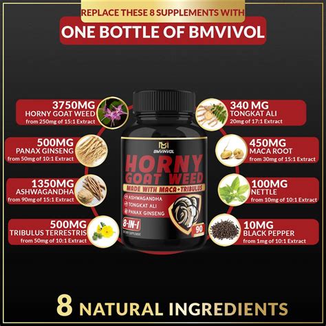 Bmvinvol Horny Goat Weed Capsules Maca Ginseng Nepal Ubuy