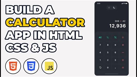 Build A Calculator App In Html Css Javascript Youtube