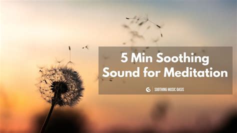 5 Minute Meditation Music Soothing Sounds For Min Youtube