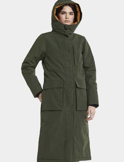 Didriksons Leya Wns Parka L Deep Green Khakigr N Kr Boozt