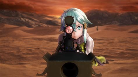 Sinon In Action 4K Ultra HD Sword Art Online II Wallpaper