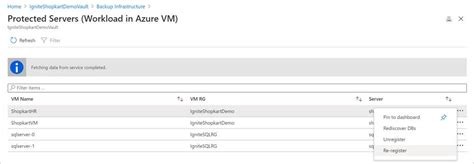 Manage And Monitor Sql Server Dbs On An Azure Vm Azure Backup