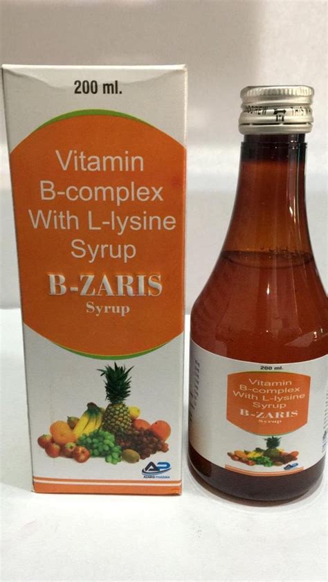 Online And Offline Brand Vitamin B Complex With L Lysin Syrupin Ml