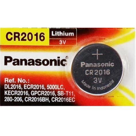 Panasonic Cr2016 3v 90mah Lithium Coin Cell Battery Buy Online At Low Price In India