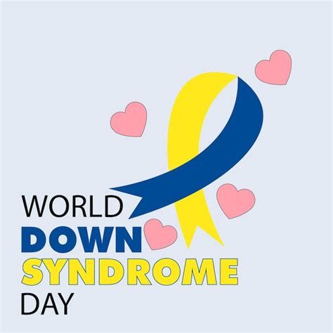 Premium Vector World Down Syndrome Design Poster