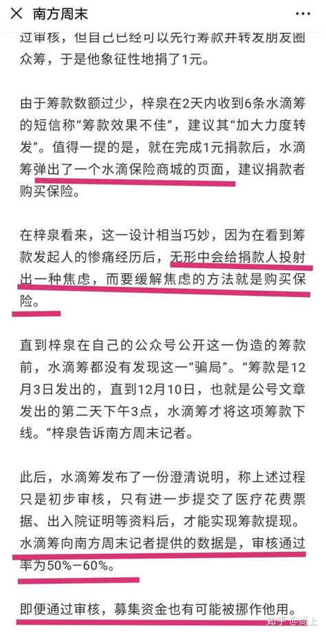 水滴筹筹款有抽成筹10万只能取出6万网友的亲身经历 不要为平台做嫁衣 知乎