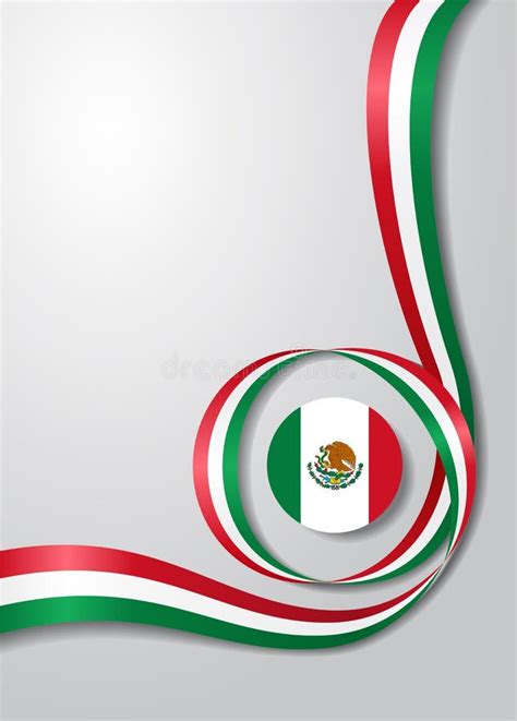 Bandera Ondulada Del Perno Mexicano Ilustraci N Del Vector Ilustraci N