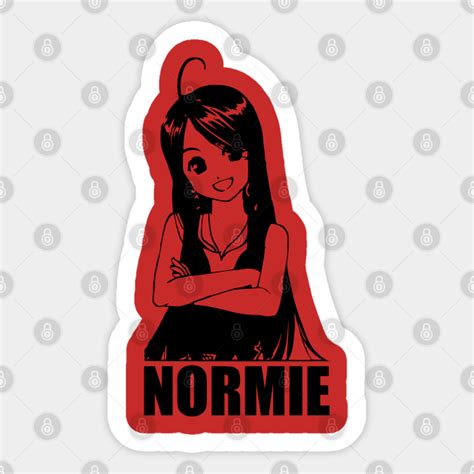 Plain Normie Girl Cuteness Overload Anime Sticker Teepublic