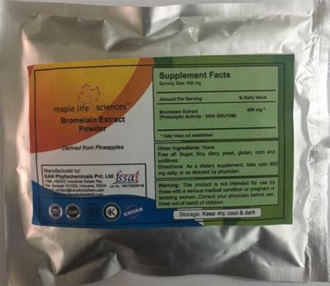 Bromelain 3000 Gdugm Extract Powder High Natural Potency Of