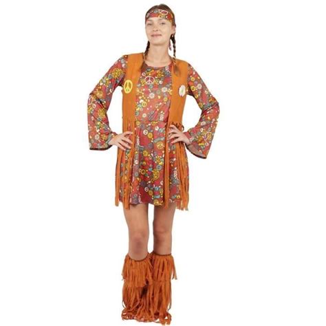 Déguisement Hippie Femme PTIT CLOWN Taille S M Multicolore