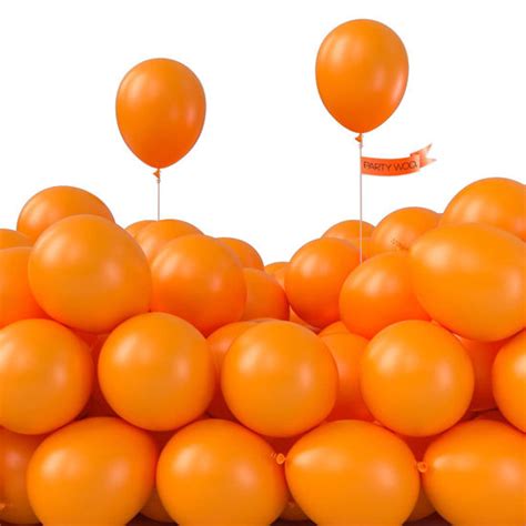 Getuscart Partywoo Orange Balloons 50 Pcs 5 Inch Tangerine Orange