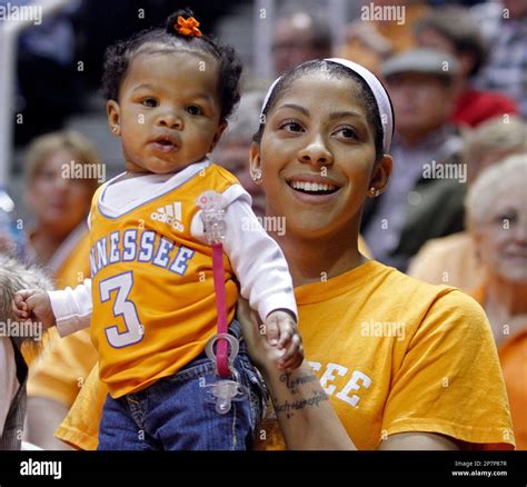 Former Tennessee Player Candace Parker Holds Her 6 Month Old Daughter