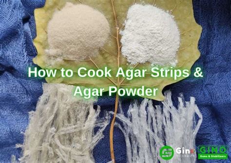 How To Cook Agar Strips And Agar Powder