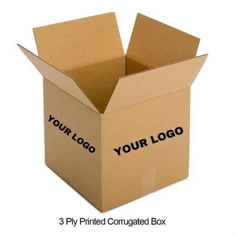 Light Weight 3 Ply Printed Corrugated Box 20 Kg At Rs 45 Piece In