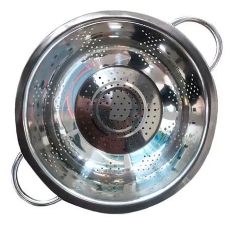 Escorredor De Macarrão Inox Luxo Arroz Massas Legumes 29cm MercadoLivre