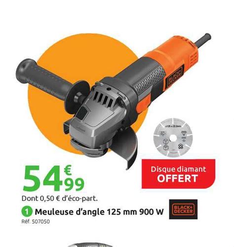 Promo Meuleuse D Angle 125 Mm 900 W Black Decker Chez Mr Bricolage