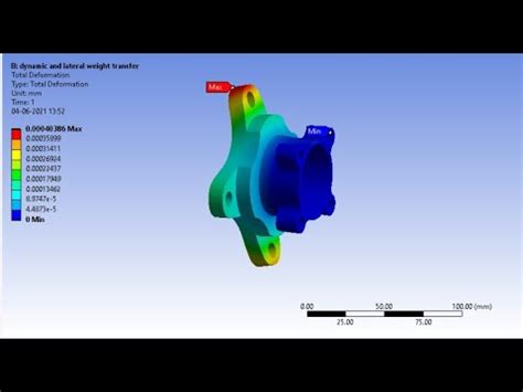 Static Structural Analysis Of Wheel Hub In Ansys Baja Fsae Sae Video