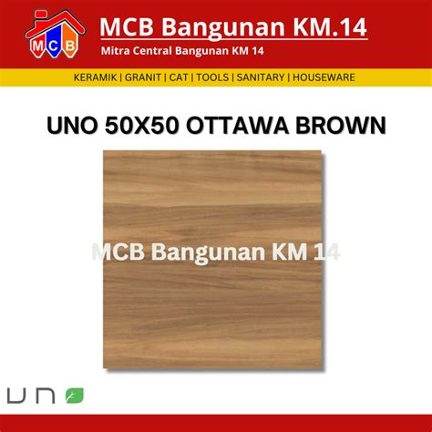 Jual KERAMIK UNO 50X50 OTTAWA BROWN KERAMIK LANTAI KERAMIK LICIN