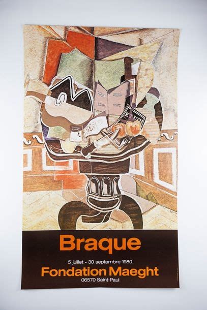 Georges Braque The Pedestal Table 1929 Four Color Poster For The