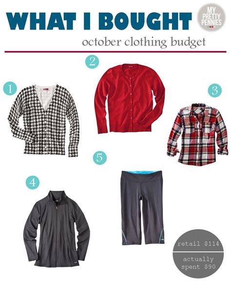 An Image Of What I Bought For The October Clothing Budget Check Out