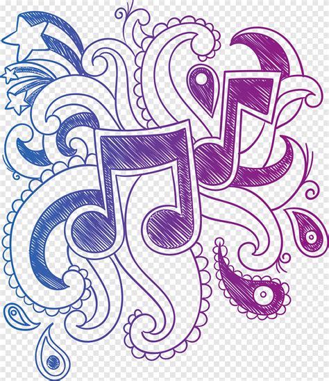 Free Download Music Notes Doodle Art Illustration Musical Note