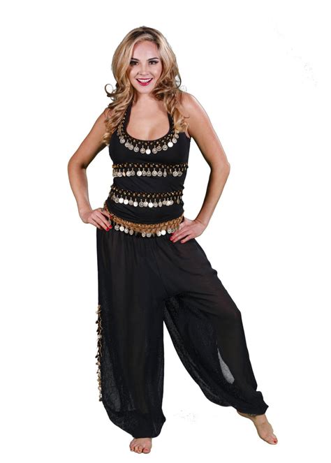 Belly Dance Harem Pants And Halter Top Costume Set Sadiqa Ii 3999