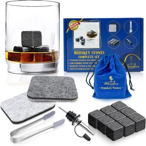 Amazon Set Of 9 Grey Beverage Chilling Stones Chill Rocks